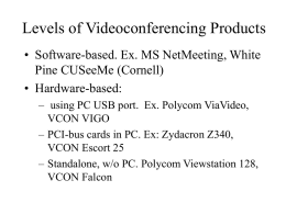 Levels of Videoconferencing Products