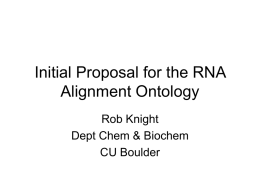 Presentation - RNA Ontology Consortium