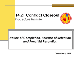 Contract Closeout FINAL (Rev 12.7)
