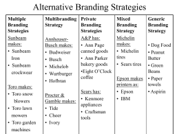 Alternative Branding Strategies