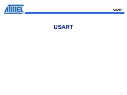 USART-Universal Synchronous Asynchronous Receiver