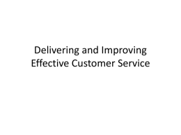 Customer Service - Atlantic Training