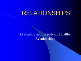RELATIONSHIPS