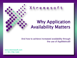 Why Application Availability Matters