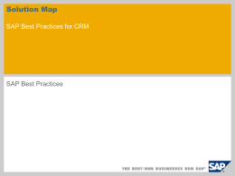 SAP Customer Relationship Management