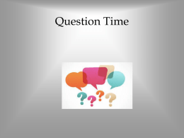 Question Time edit