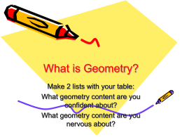 What is Geometry?