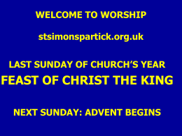 CHRISTORE - St Simon`s Parish of Partick, Glasgow, Scotland