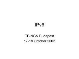 IPv6 - Terena