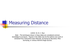 2011 Lecture 6 Measuring Distance