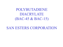bac-presentation - San Esters Corporation