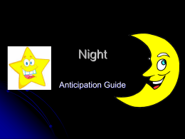 Night Anticipation Guide
