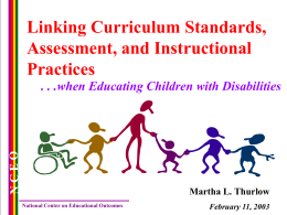 PAC RIM Conference Presentation: Linking Curriculum Standards