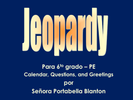 Jeopardy Gr6