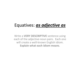 Equatives