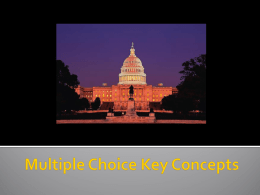 MultipleChoice Key Concepts