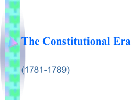 The Constitutional Era