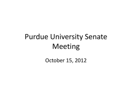101512 Purdue University Senate Meeting