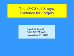 JFK Skull X-rays - Assassination of JFK