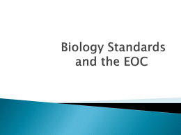 Biology Standards EOC - Wiki – Secondary Science