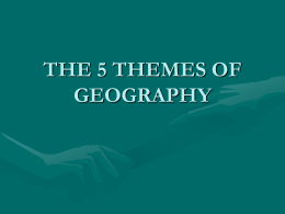 5 Themes of Geography - Laurel County Schools
