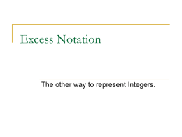 Excess Notation
