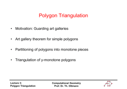 Polygon Triangulation - uni