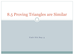 2/6 Proving Triangles Similar notes File