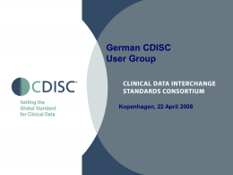 German CDISC User Group_02_20080422