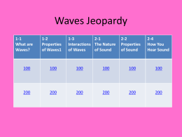 Waves Jeopardy