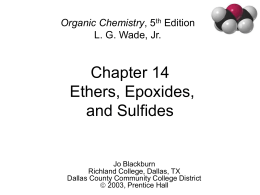 Ethers, Epoxides, and Sulfides