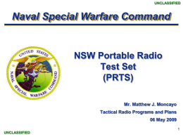 NSW Portable Radio Test Set
