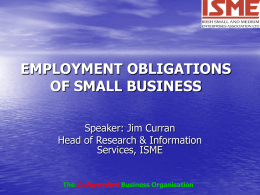 Employment Obligations of Small Businesses