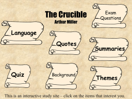 The Crucible