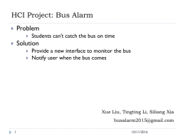 Bus Alarm App