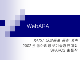 동아리 정보 기술 경진대회, WebARA 예비심사