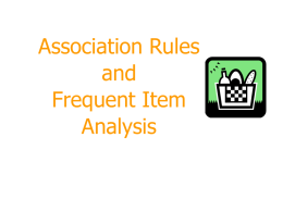 DM14: Association Rules