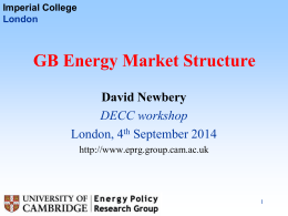 DECCSep14 - Energy Policy Research Group