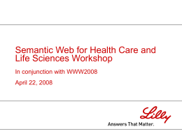 HCLS$$WWW2008$sstephens