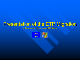 ETP Hands OFF or On SCIC