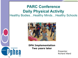 DPA Administrators - PARC - The Physical Activity Resource Centre
