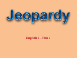 TEST2Jeopardy