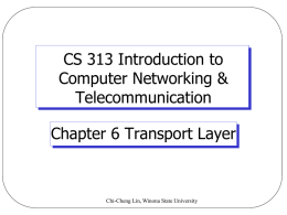 CS412 Computer Networks - Computer Science | Winona State