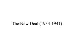 The New Deal (1933