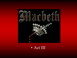 Macbeth - English 4