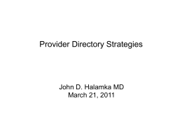 Connecting Patients, Providers, and Payers
