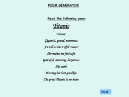 Poem Generator