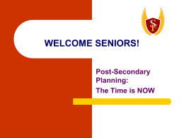 welcome seniors! - St. Vrain Blogs