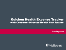 Quicken Health Expense Tracker with Consumer Directed Health