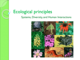 Ecological principles